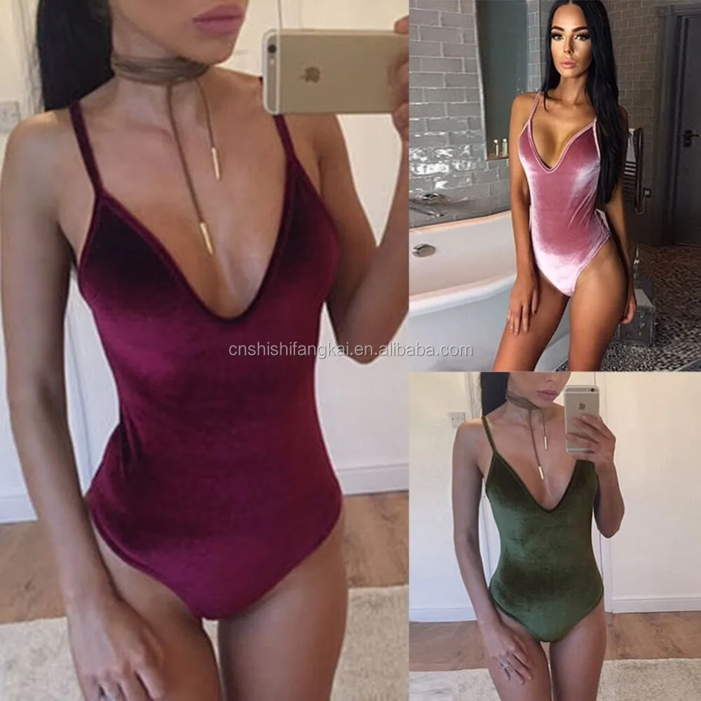 velvet one piece bathing suit