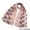 new lovely horse style girl scarf fashion korean animal print pink shawls
