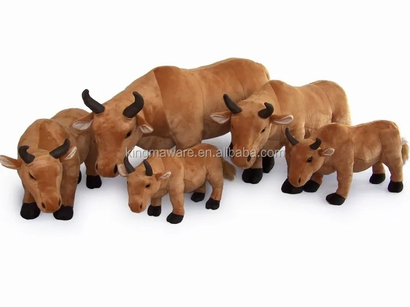Realistic Plush Bull Toy/stuffed Bull Plush Toy/plush Standing Bull