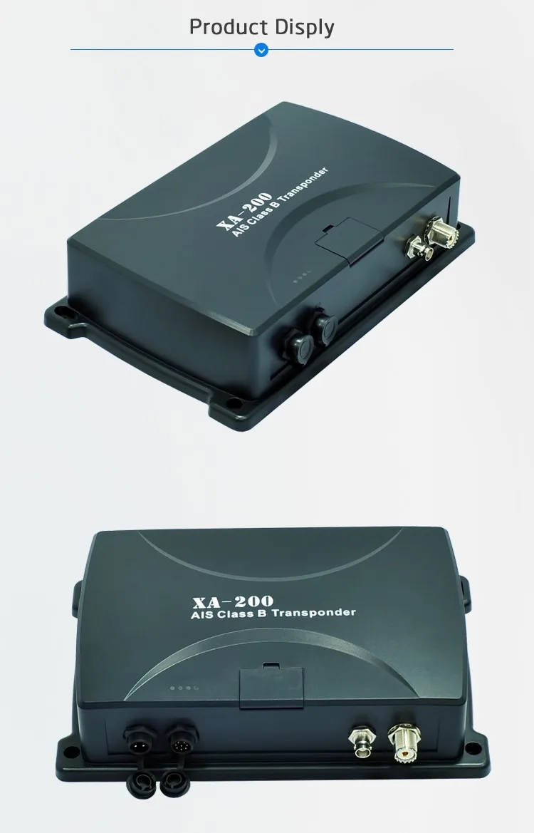 Ais Transceiver With Receiver And Transponder In A Black Box Base In