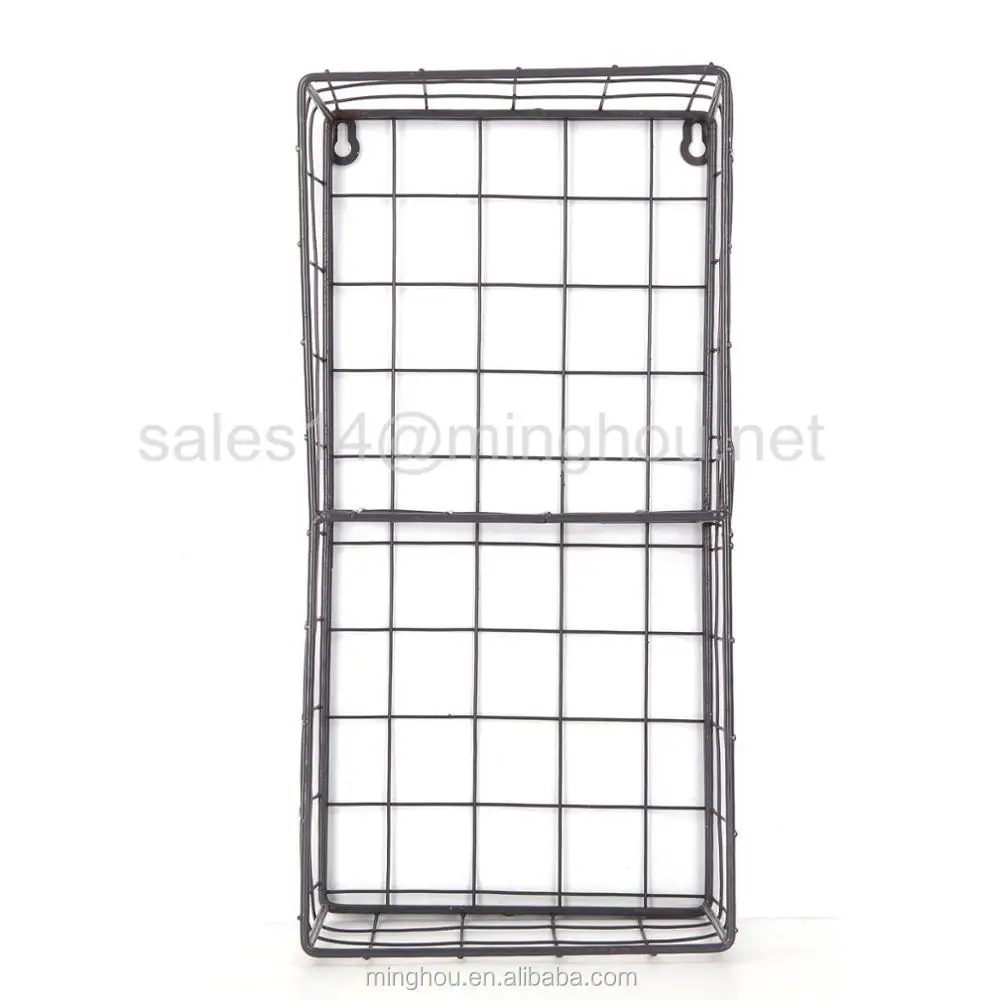 Estantería De Montaje En Pared Con Ganchos,Estante De Cesta De