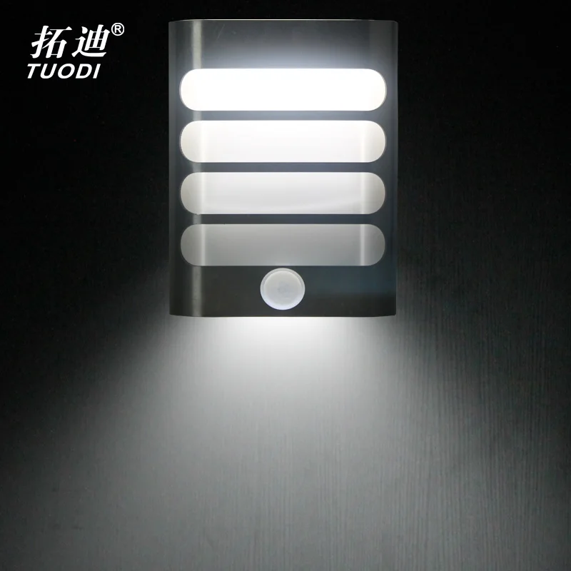 TDL-7136A led light bulb white and warm white optional led pir motion sensor light wall light