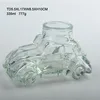 Clear Glass Car Shaped Jar with Cork Cover and Screw Lid 300ML