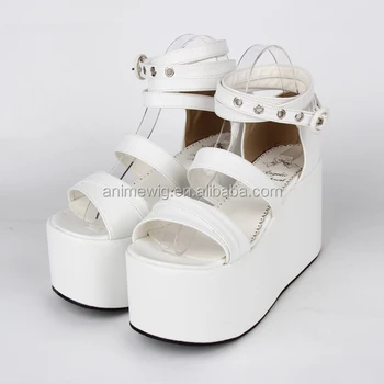 white platform dress shoes