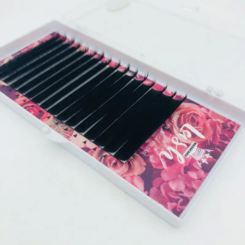 

Perfect Russian Volume Silk Loose Volume Lashes Blooming Eyelash Extension, Black/variety color