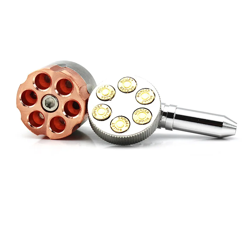 

Revolver Pipe Grinder Six Shooter Pipe Smoking Creative Tobacco Pipe Herb Grinder Smoking Pipes Grinderweed accessories