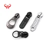 Wholesale stainless steel cord silicone custom zip pull plastic metal zipper puller
