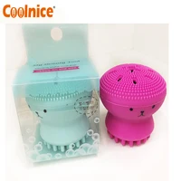 

silicone Face Scrubber Exfoliator facial cleansing brush Soft Cute Octopus Massage Brush