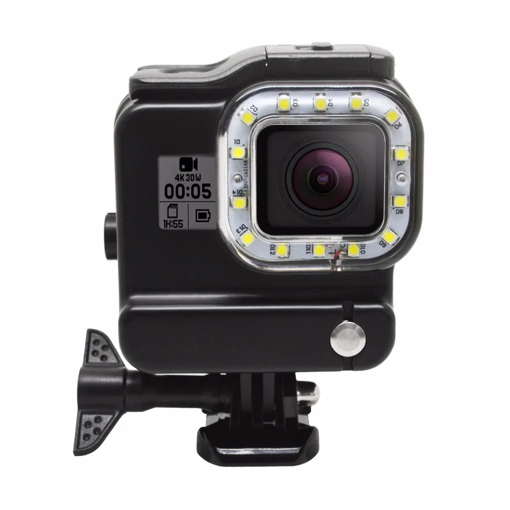 

Waterproof 30m Underwater Diving LED Light With Housing for GoPro Hero 7 6 5