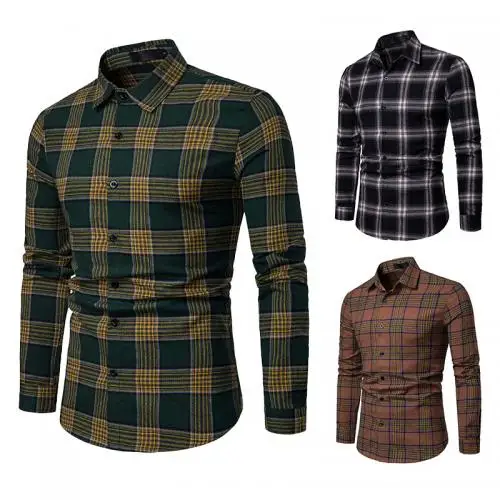 

2019 hot sale clothes for men Slim Long Sleeve Casual Shirts in stock 284765