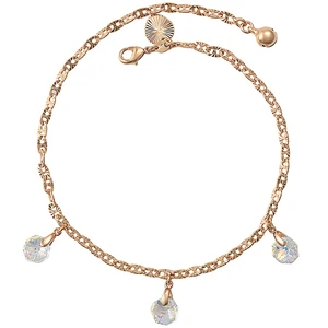 76080 xuping luxury anklets for women foot jewelry Crystals from Swarovski