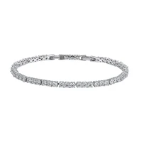 

76444 Xuping fashion luxury women white gold color jewelry colorful zircons tennis bracelet