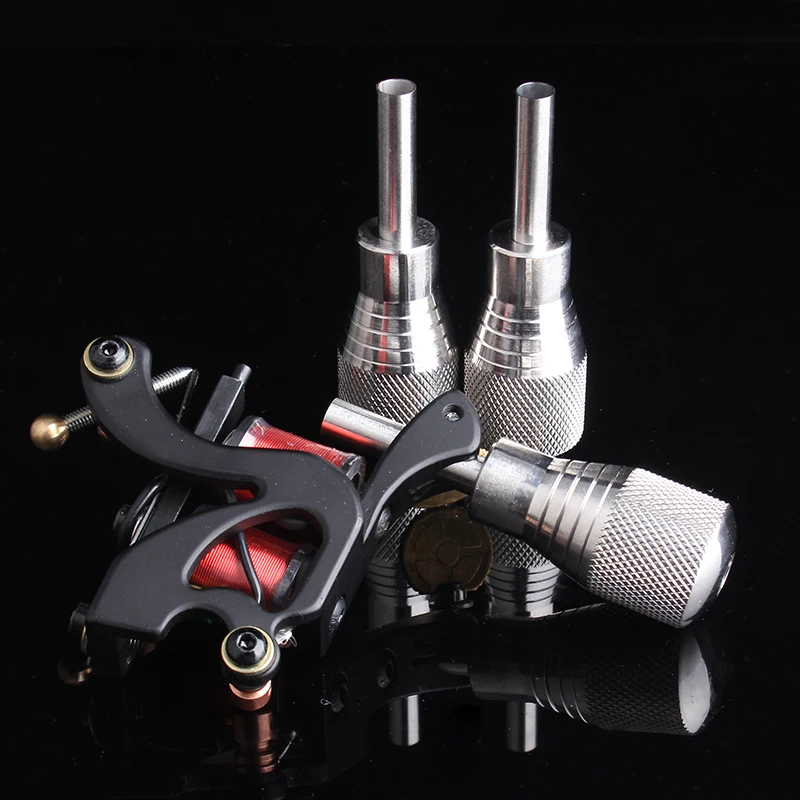 YILONG Hot Sale 1PCS Stainless Steel Tattoo Grip 25mm Professional Tattoo Machine Grips Tubes Tips Tool