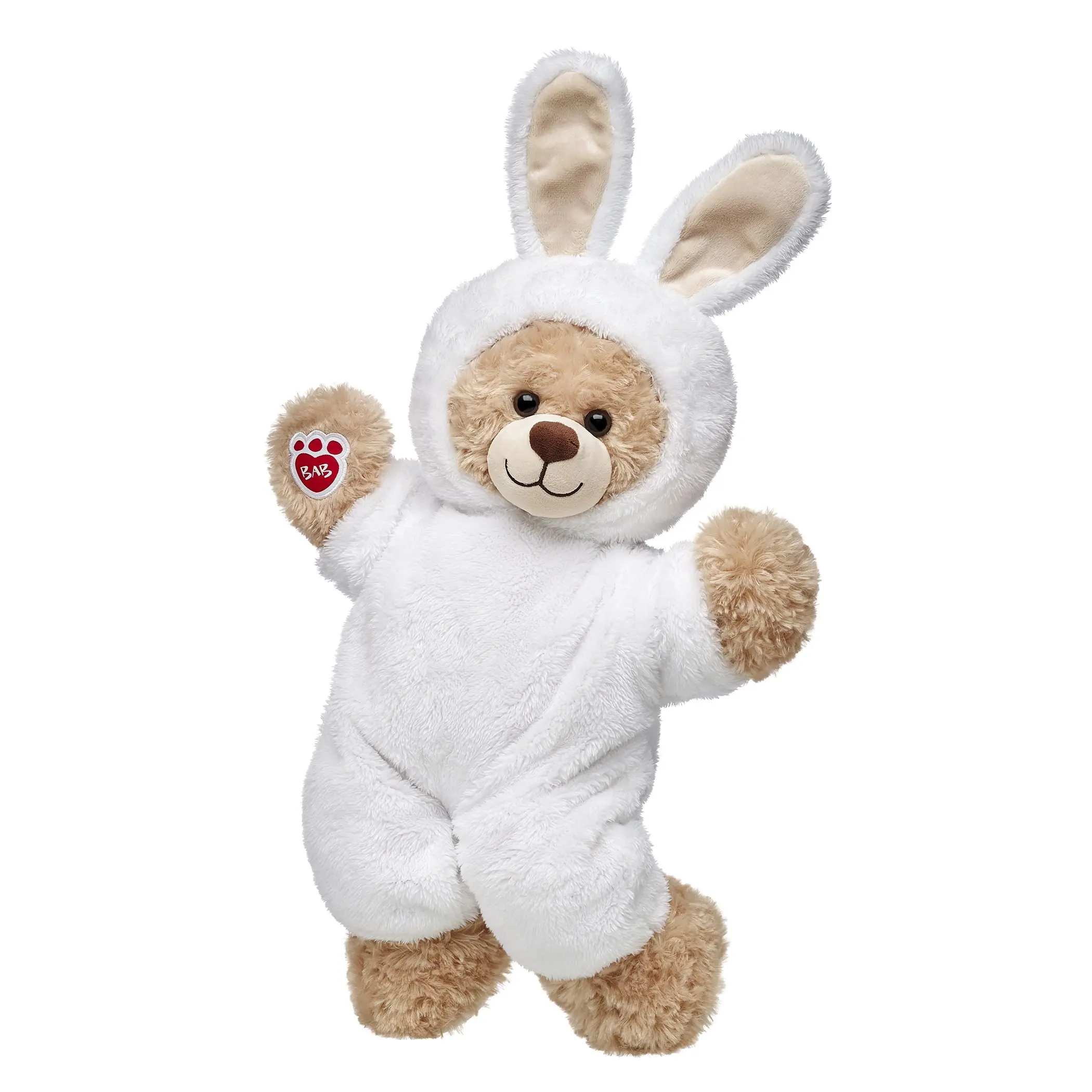 Build A Bear Workshop Happy Hugs Teddy Bear in White Bunny Costume Gift Set Build-a-Bear
