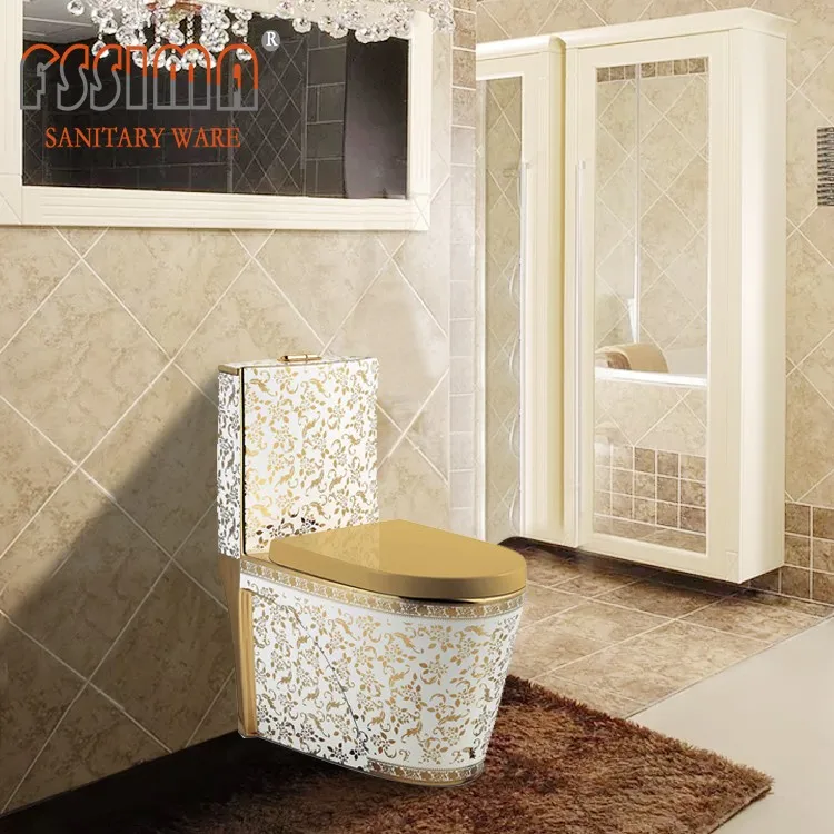 Bathroom Golden Wc Toilet Bowl Plated Color One Piece Gold Toilet And Sink Buy Gold Toilet And