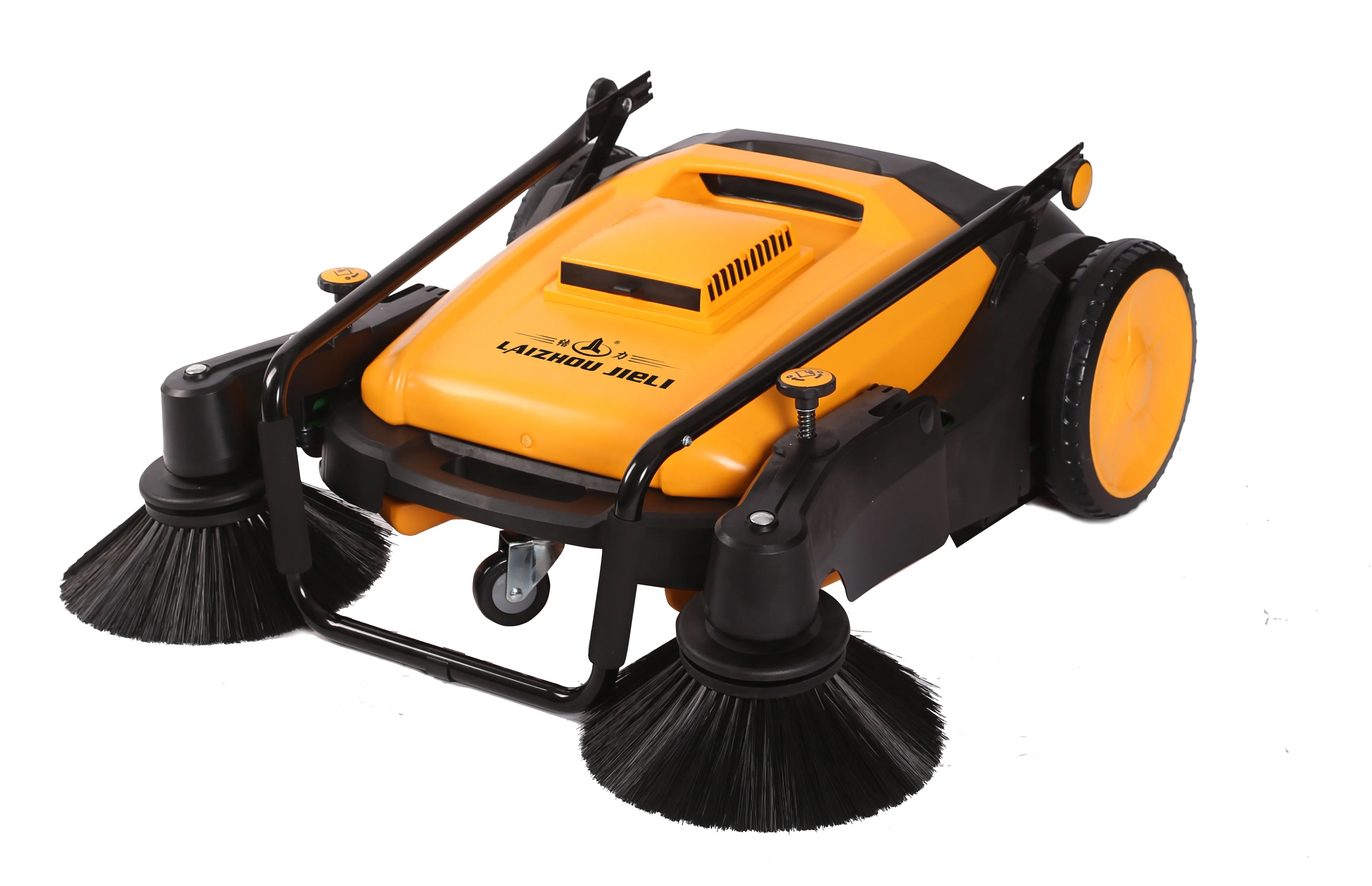 
mini manual hand push industrial street road floor cleaning sweeper machine 