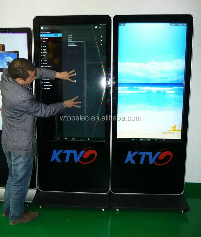 55" Shopping Mall Kiosk And Computer All In One Touch Screen All In One