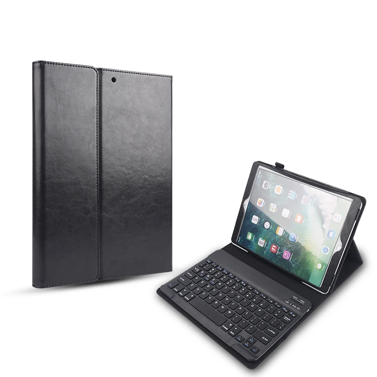 

2018 Factory OEM Wholesale Premium Folio Leather Book Cover Case For Apple iPad Pro 10.5 inch with Bluetooth Keyboard, Multi option