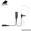 Noise canceling quick disconnect acoustic tube earphone for two way radio