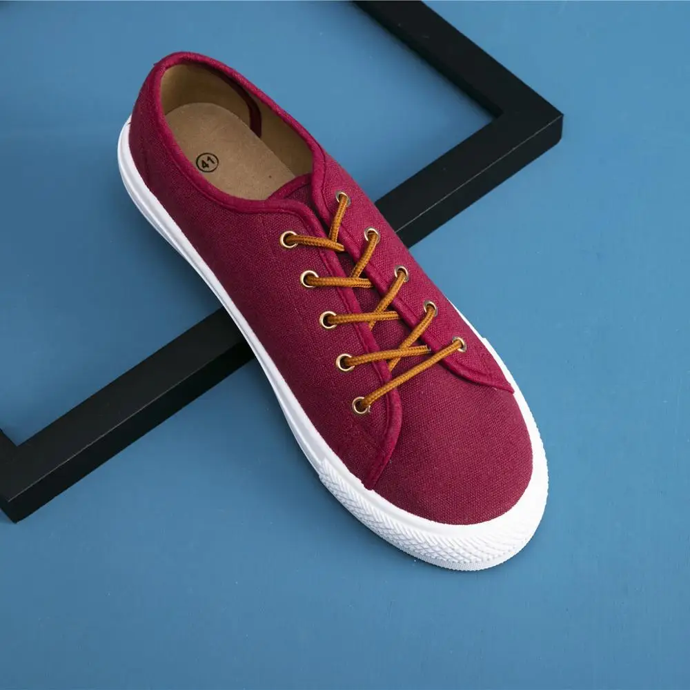 

Classical Canvas Flat Lace Up Men Sneaker Shoes