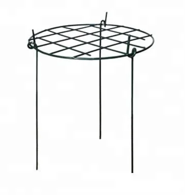 

Hot sales 4mm Stackable Grow Through Plant Supports, Dark green,black