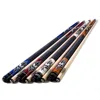 CUESOUL Rock The World Series 57" 1/2 Maple Shaft Pool Cue Stick, packed in blue carry bag.