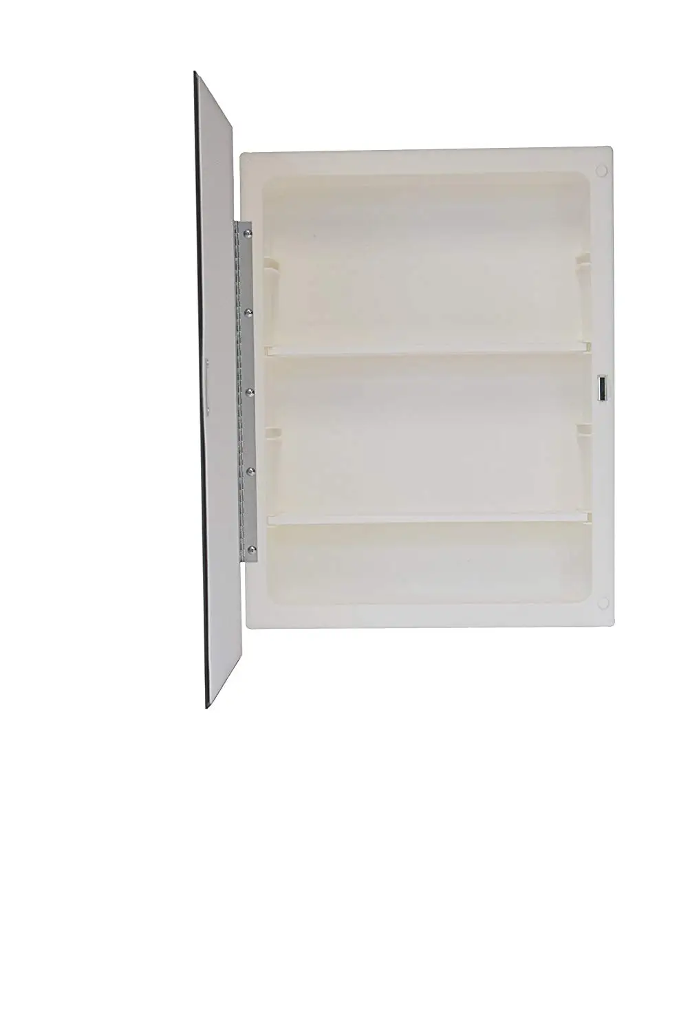 Buy Bathroom Cabinet Wooden 3 Shelves Mirror Front In Cheap