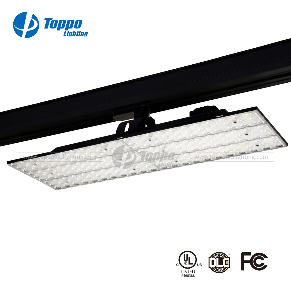 Wattage Adjustable And Tri-color 40W-75w Led Track Panel For High Structures