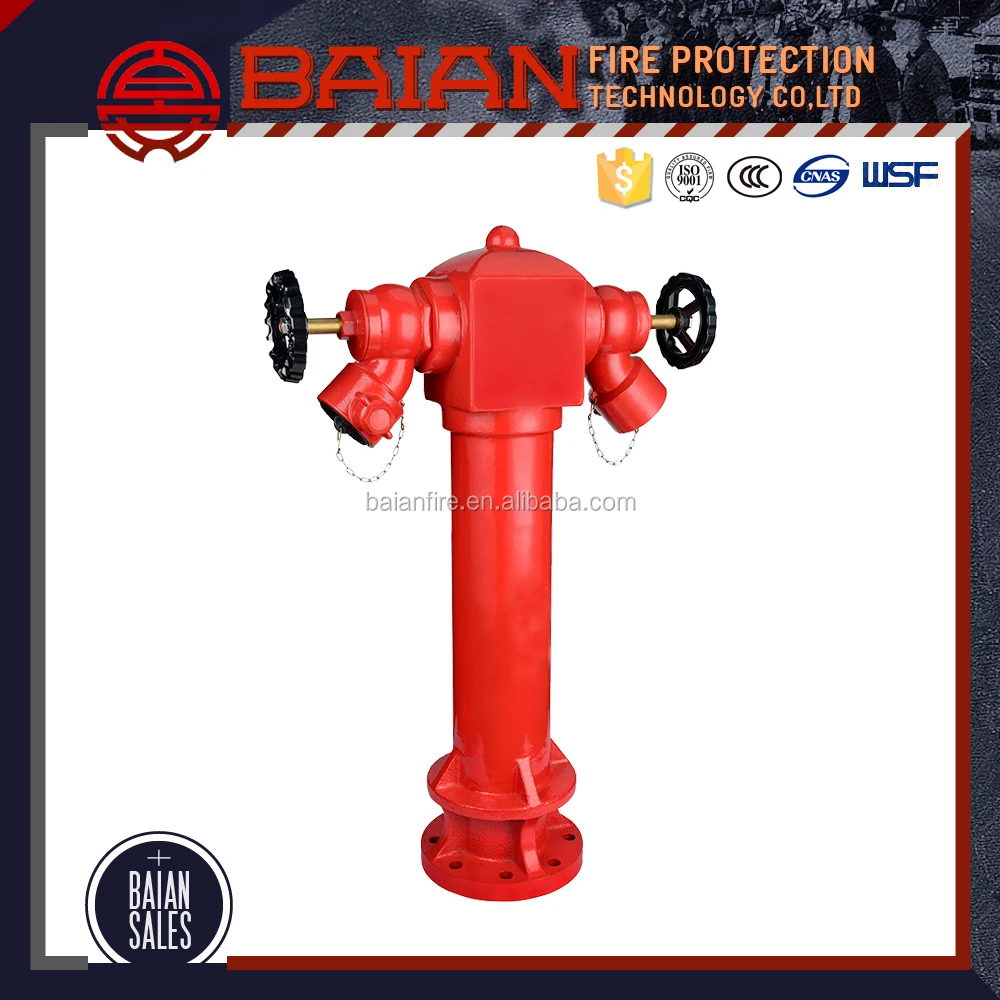 Bs750 Ductile Cast Iron 2 Way Pillar Type Landing Fire Hydrant For Sale