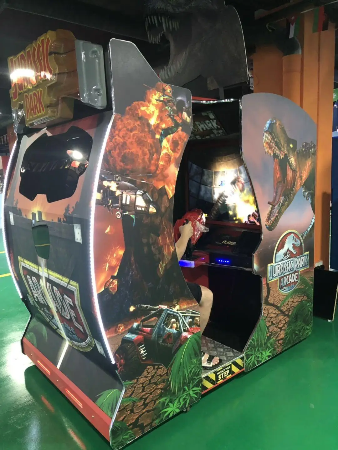 Arcade Stickers Jurassic Park borne d'arcade 