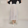 Stylish Casual Long Tiered Mesh Tulle Pleated Lady Skirts