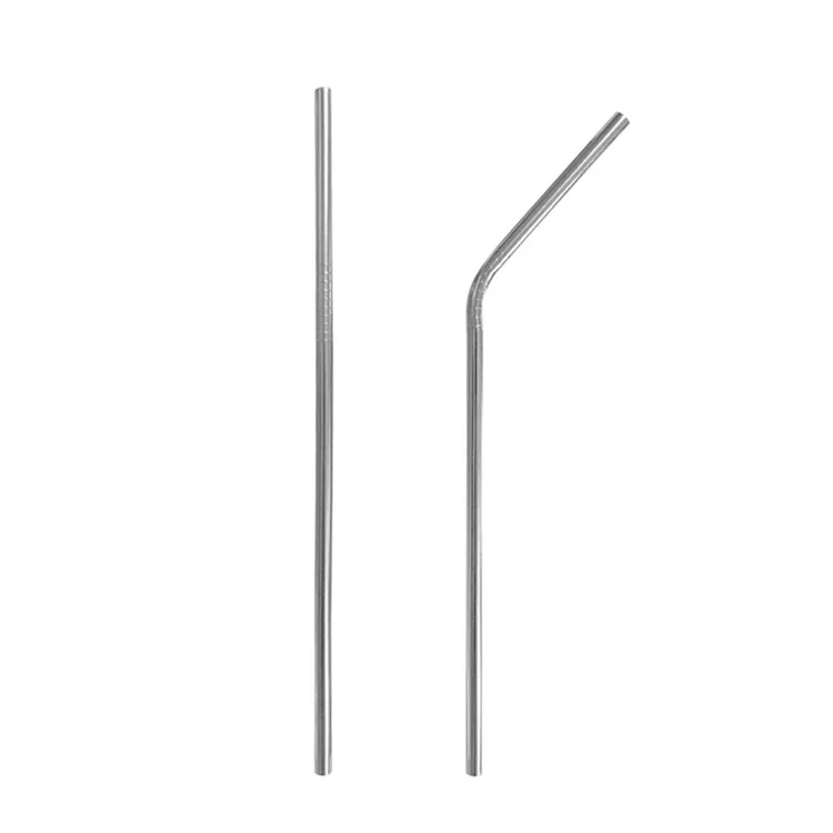 

Durable Reusable Metal Straw SS304 Reusable Drinking Straws Fits 30oz & 20oz Tumbler, Silver