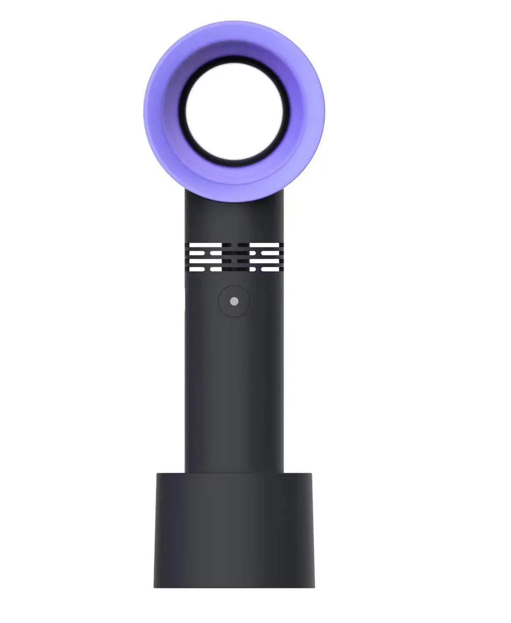 Usb Rechargeable Portable Bladeless Fan Handheld Mini Cooler No Leaf
