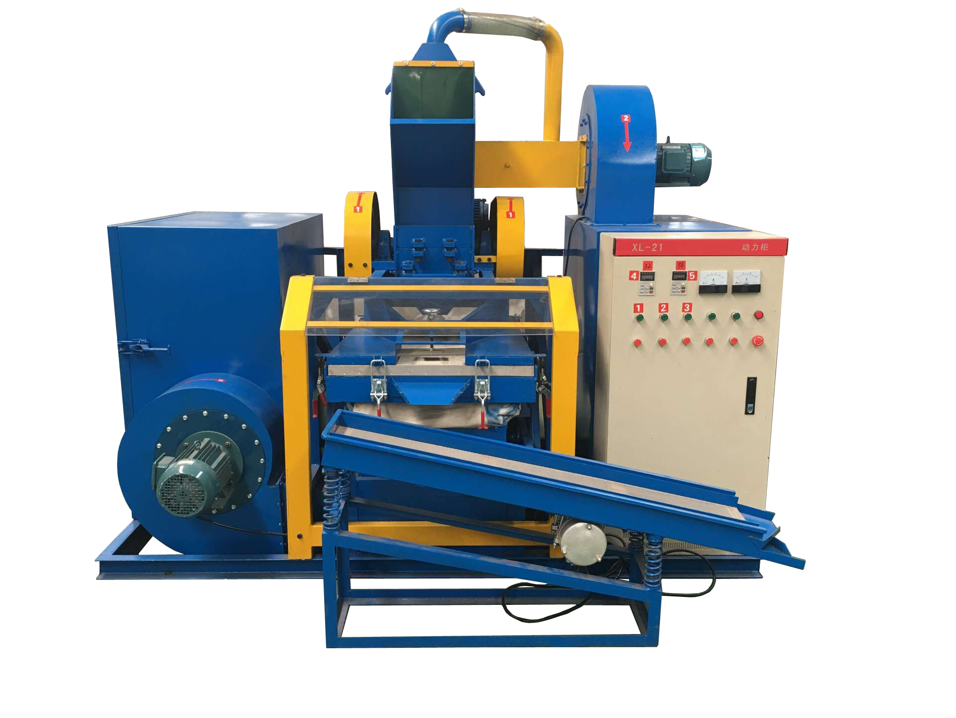 200kg/hour High Output Scrap Copper Wire Granulator Machine Air Gravity