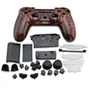 Leopard Print Design Full Housing Shell Case Skin Cover Button Set With Buttons Mod Kit Replacement For PS4 Controller