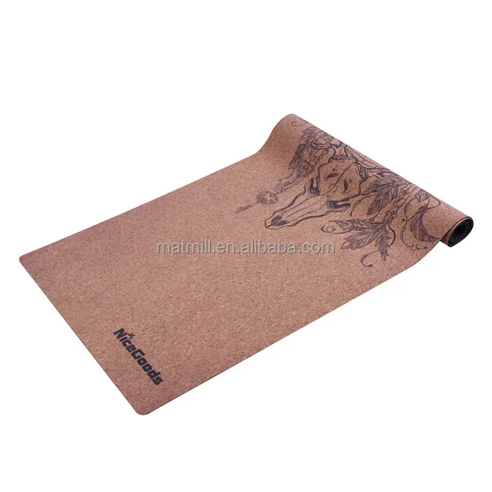 

Latest arrival Hot sales wholesale natural rubber cork yoga mat, N/a