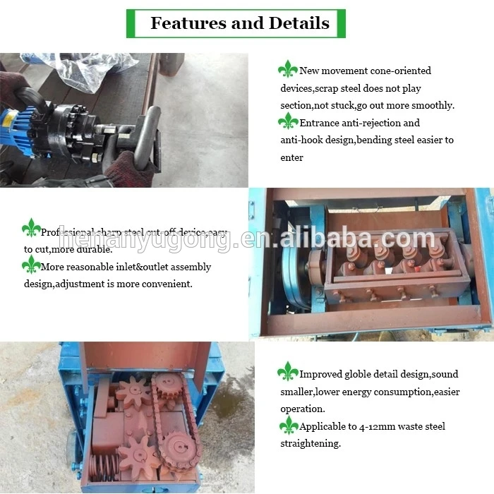 Waste Rebar Straightening Machine