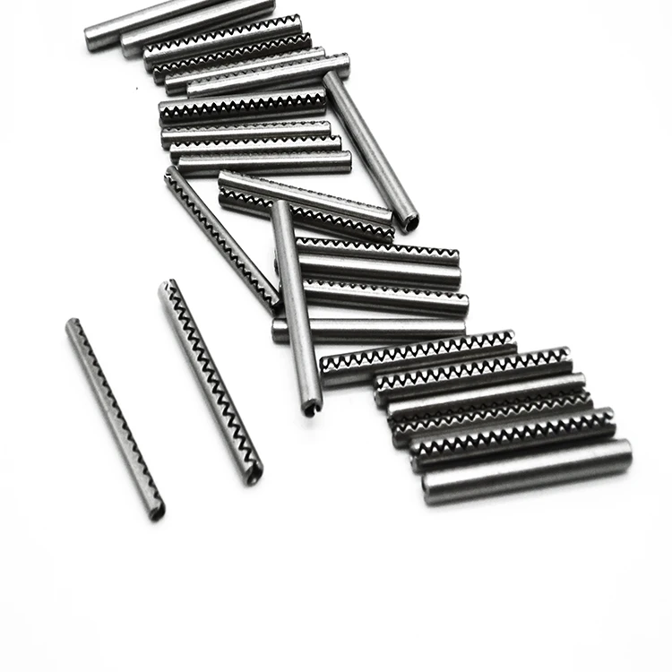 
Professional custom 316/304 stainless steel Toothed pin Slotted Spring Lock Pins 