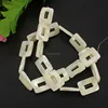 SP4136 natural White MOP shell rectangle frame beads,Mother of Pearl oblong Beads