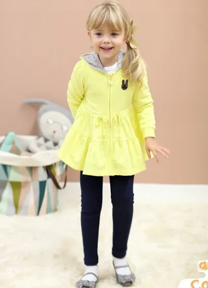 

Fashion New Model Long Sleeve Children Casual Winter Coats For Girl, As picture