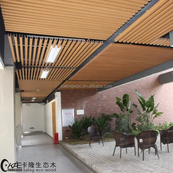 Residential Eco Wood Classic Artistic Ceiling Design For Corridor