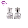 moissanite forum 8mm gh vvs1 earring stud 14k white gold