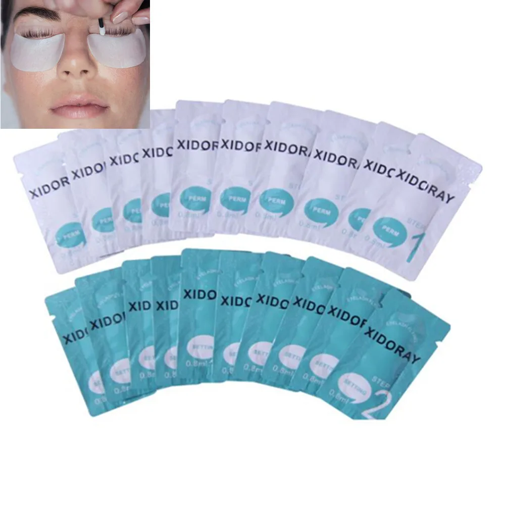 

Professional Eyelash Perm Lotion,Lash Lifting Liquid Lash Lift Serum Sachet, White