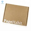 Custom logo printed flat pack folding corrugated die cut mailing box