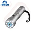 Laser Pointer UV Light LED Flashlight Multi Functions 16 White And UV LED Flashlight With Laser Pointer
