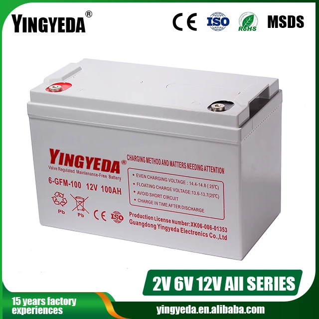 The Wonderful Agm Vrla Battery 12v 100ah For Emergency System Powered ...