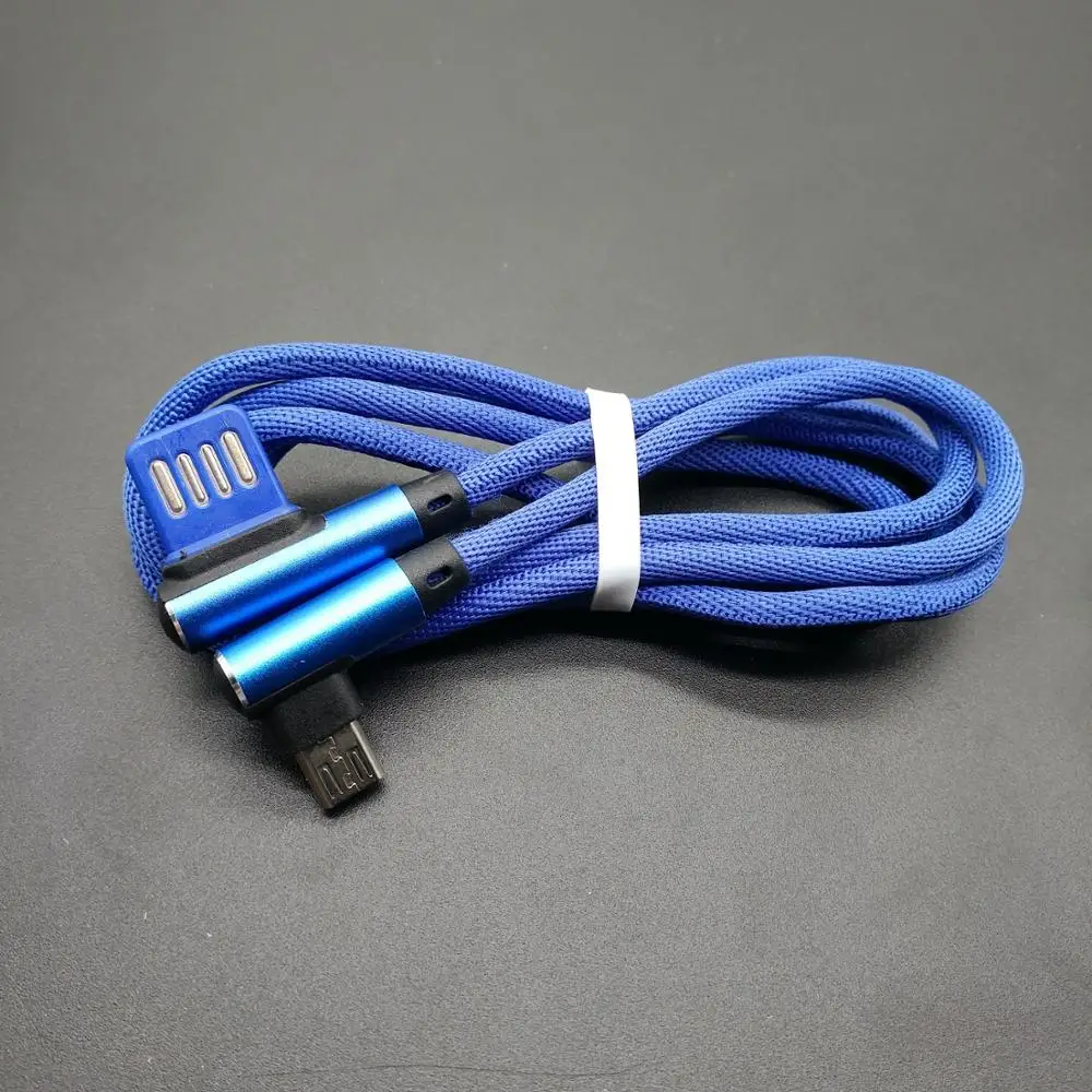 

Nylon Braided USB high speed 3.0 mobile data power charging 90 degree right angle L-shape USB cable, Customized color