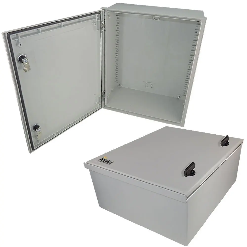 Altelix 10x8x6 FRP Fiberglass NEMA 4X Box Weatherproof Enclosure with Hinged Lid /& Stainless Steel Latches