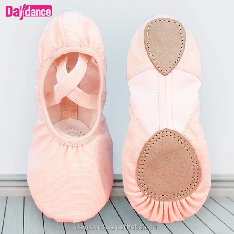 
Stretch Canvas Ballet Shoes With Elastic Mesh 