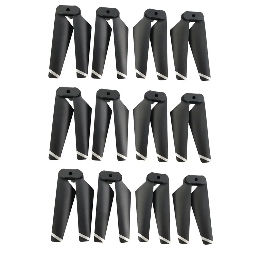 

12PCS propeller for SYMA X5C X5SC X5SW X5HC X5HW X5UC X5UW four-axis drone spare parts remote drone folding propeller black